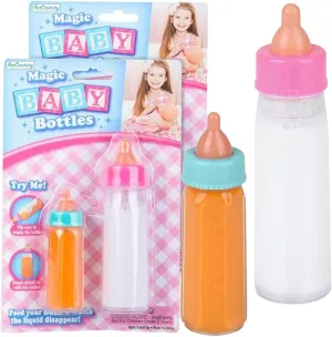 Imaginative Play ArtCreativity Magic Baby Bottles, Set of 4, Includes 2 Juice and 2 Milk Baby Doll Bottles with organism Disappearing Liquid, Baby Doll Accessories for Girls, Pretend Play Toys for Hours of 