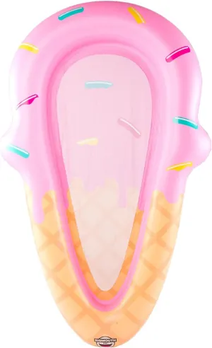 Inc. Large Funny Inflatable Raft, Guarded Sides & Headrest, 6 ft Long Heavy Duty rhythmical Pool Float BigMouth 