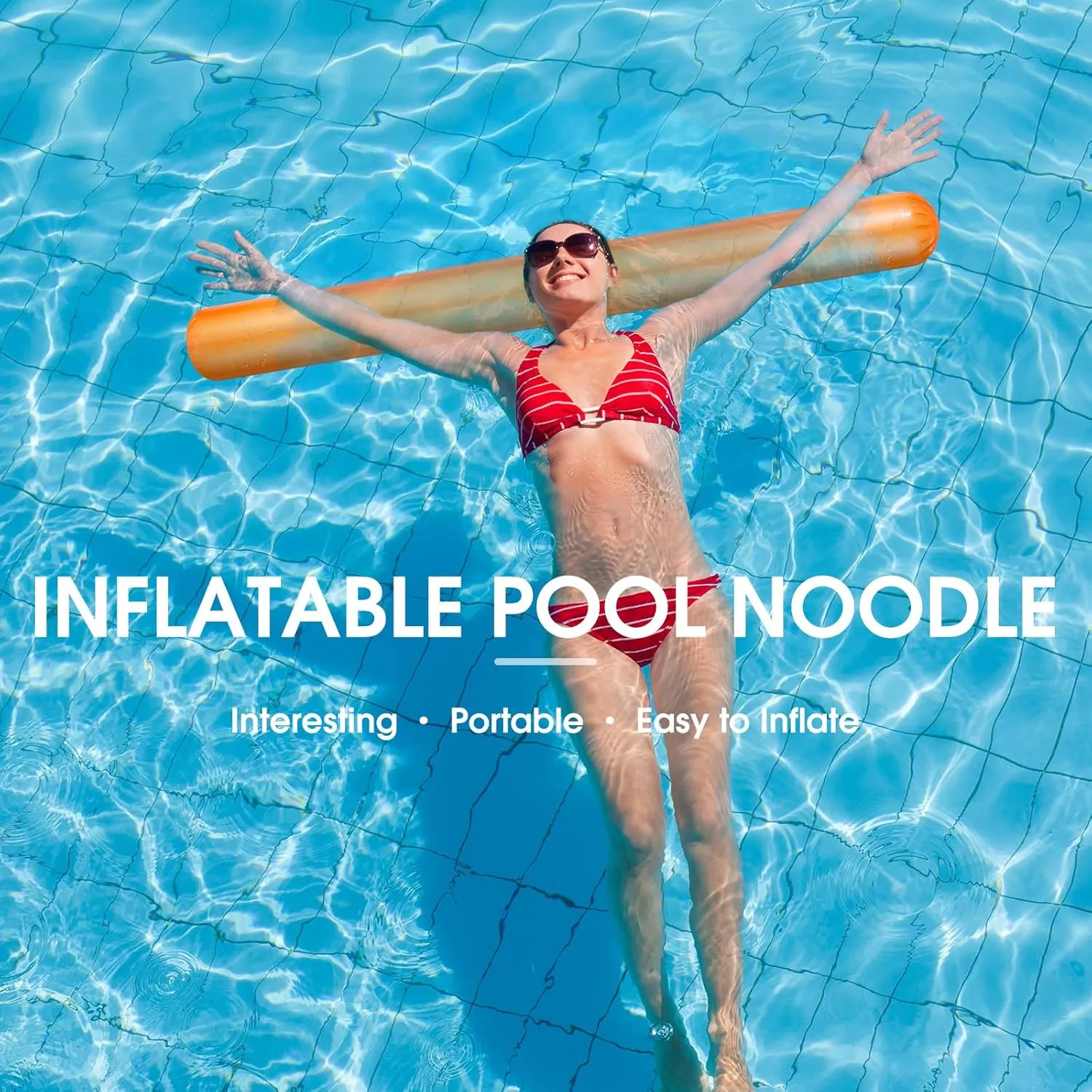 Inch Noodles Colorful crowbar boomer furnace prone PVC Swimming Noodles for Adults Float, Water Games Toy for Beaches & Pool Parties Chivao Pool Inflatable Sticks 41.3 