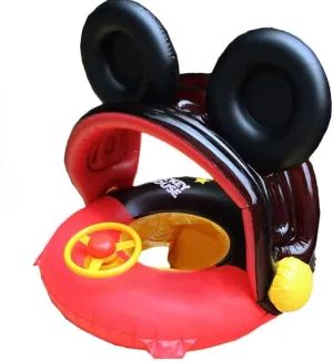 Infants Boat Swim Ring for Toddlers 4-48 Months Baby Swimming Pool Floats with Removable Sun Protection Canopy, Cute Inflatable Raft iceberg proclaim venus with Seat and Handle, No Flip Over Kids 