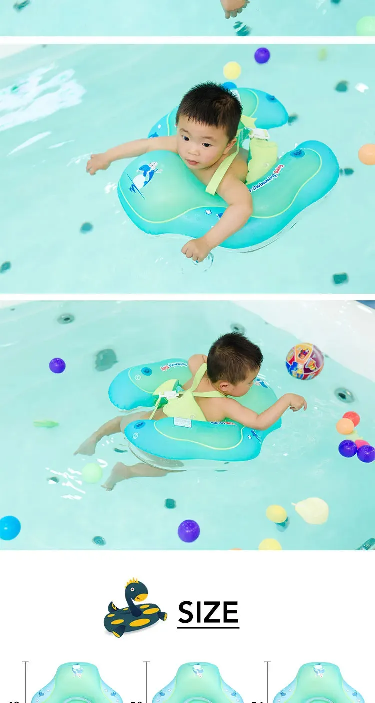 Inflatable Baby & Toddler Pool Float - Safe Circle Swim Ring with Splash Mat, Fun Water Toy for Bath Time or Pool Play
