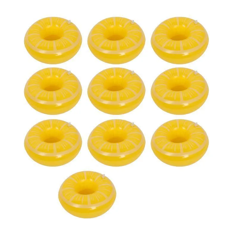 Inflatable Floating Drink Cup Can Beer Holder Swimming Pool Bath Beach Party 10PCS