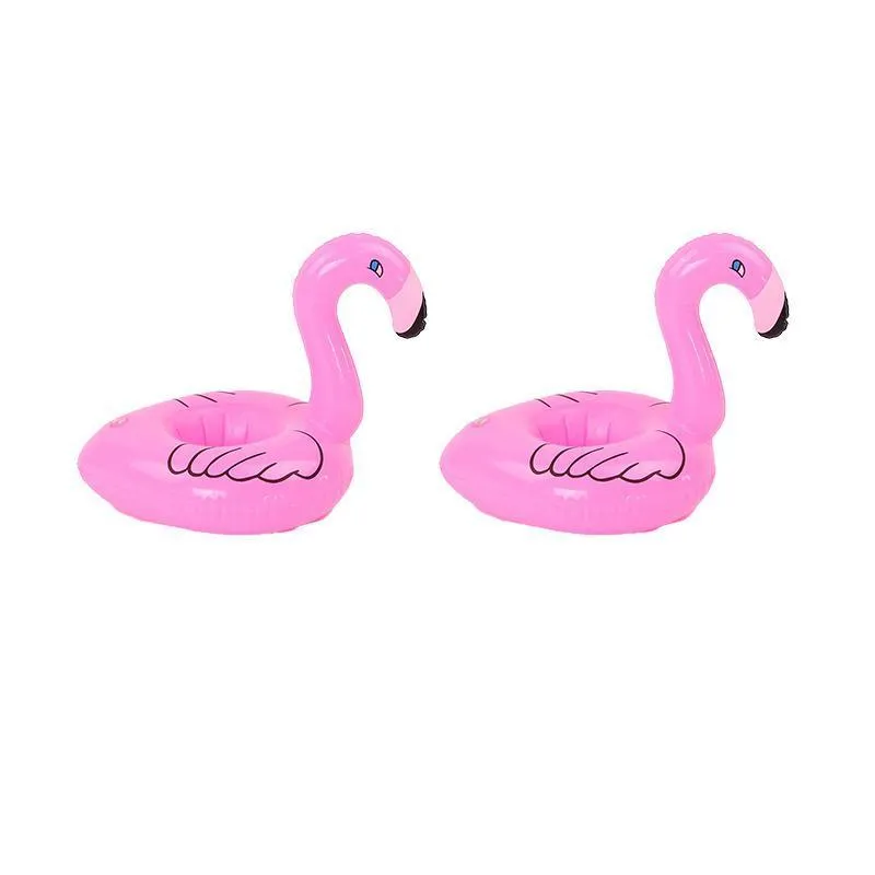 Inflatable Floating Drink Cup Can Beer Holder Swimming Pool Bath Beach Party 2PCS