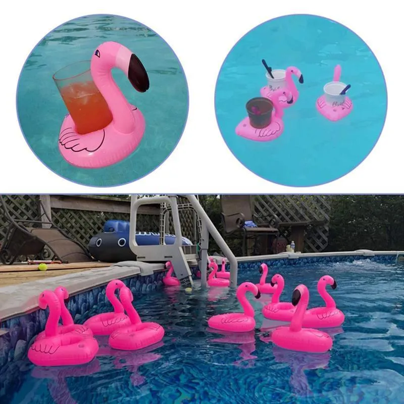 Inflatable Floating Drink Cup Can Beer Holder Swimming Pool Bath Beach Party