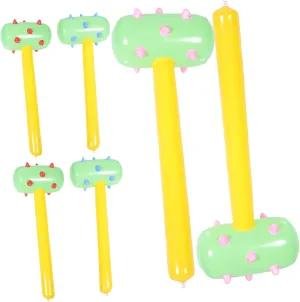 Inflatable Hammer sunbaked kindergarten for Fun and Safe Hammer Plaything for Random Colors for Parties and Playtime Totority 6Pcs Colorful 