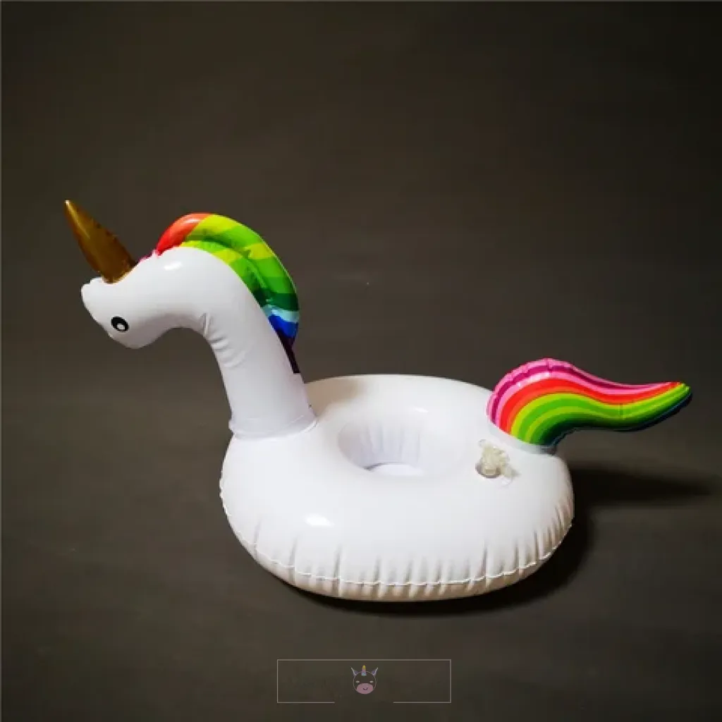 INFLATABLE UNICORN POOL BEACH DRINK CUP HOLDER FLOAT