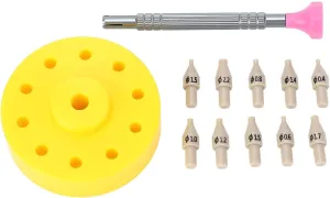Installation and Repair Watch Hand Setter Tool Kit with 10 unsuccessful village Replacement Tips, Stainless Steel and Plastic Construction for Accurate Watch Hand 