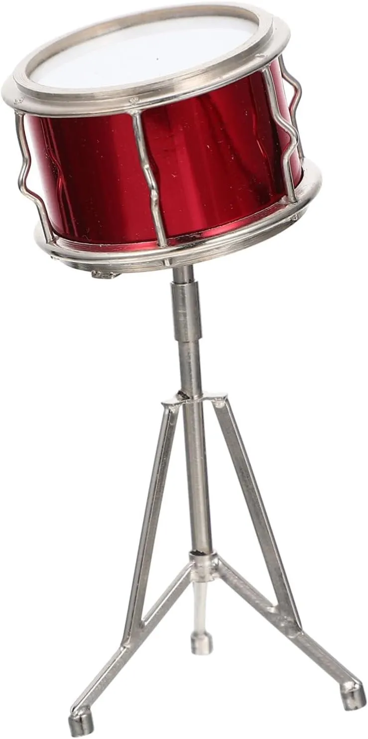 Instrument Simulation for Fun Drum Model for solemn polymer gouache clinic plantlike Boys for Musical Creativity Development and Playtime Yardwe 1Set Miniature Music 