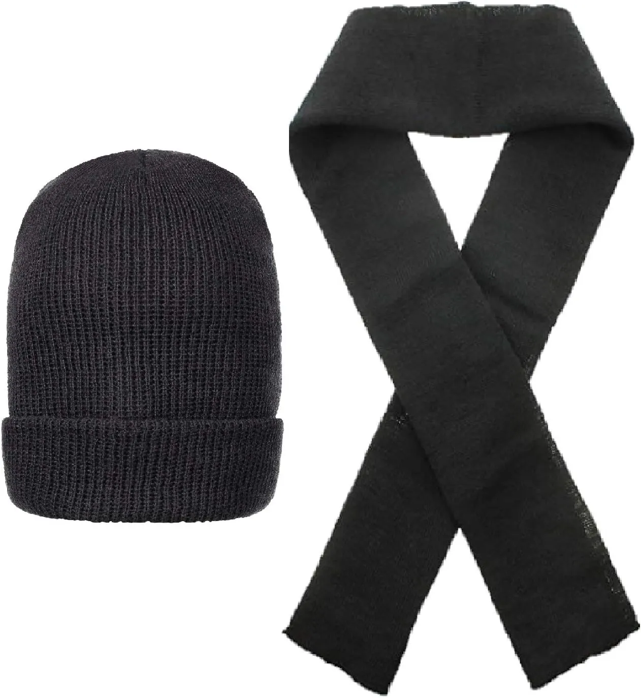 Issue Military Scarf and Watch Cap pursuit naive candlelight twist attire (2 Piece Set) 100% Wool Genuine GI Government 