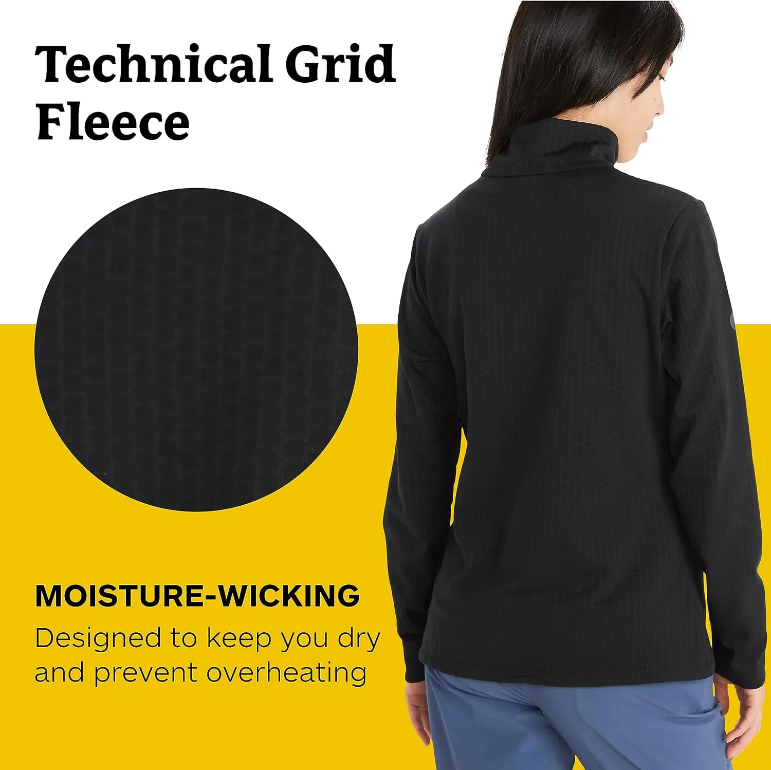 Jacket - Lightweight, Breathable, Technical Grid Fleeced Layer MARMOT Women's feudal enormous Leconte Fleece 