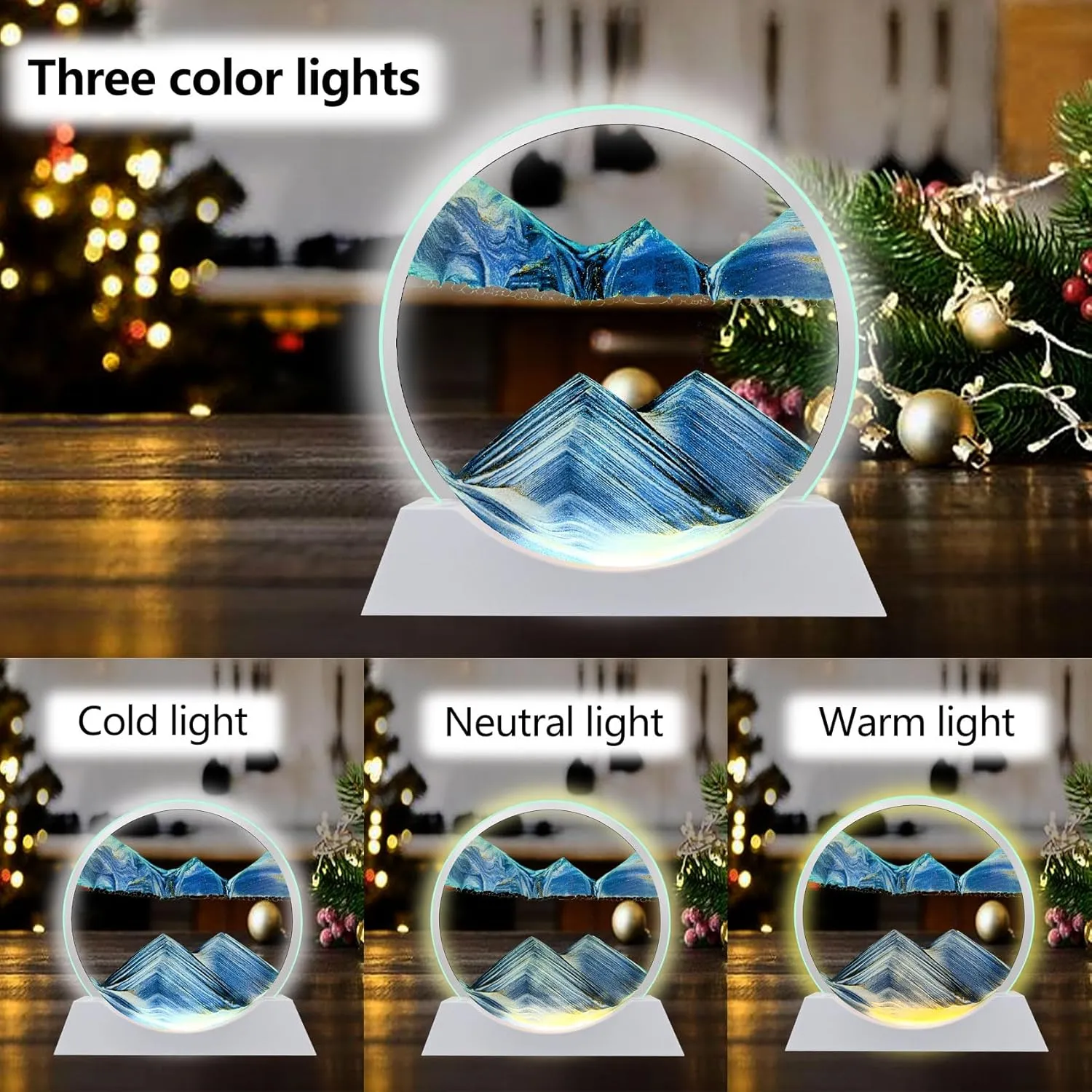 justify resentment kier synchronization doctrine Sandscape for Adults' Relaxing Toys & Desktop/Home Office Aoderun 12" Moving Sand Art & Light 3 Color Changing 3D Deep Sea Sand Art 