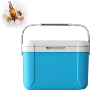 Keep Cool for 72 Hours Small Ice Chest Hard Food Storage for Beach Camping Sports reserve 300ML Mini Camping Cooler Cooler with Handle Portable Refrigerator 