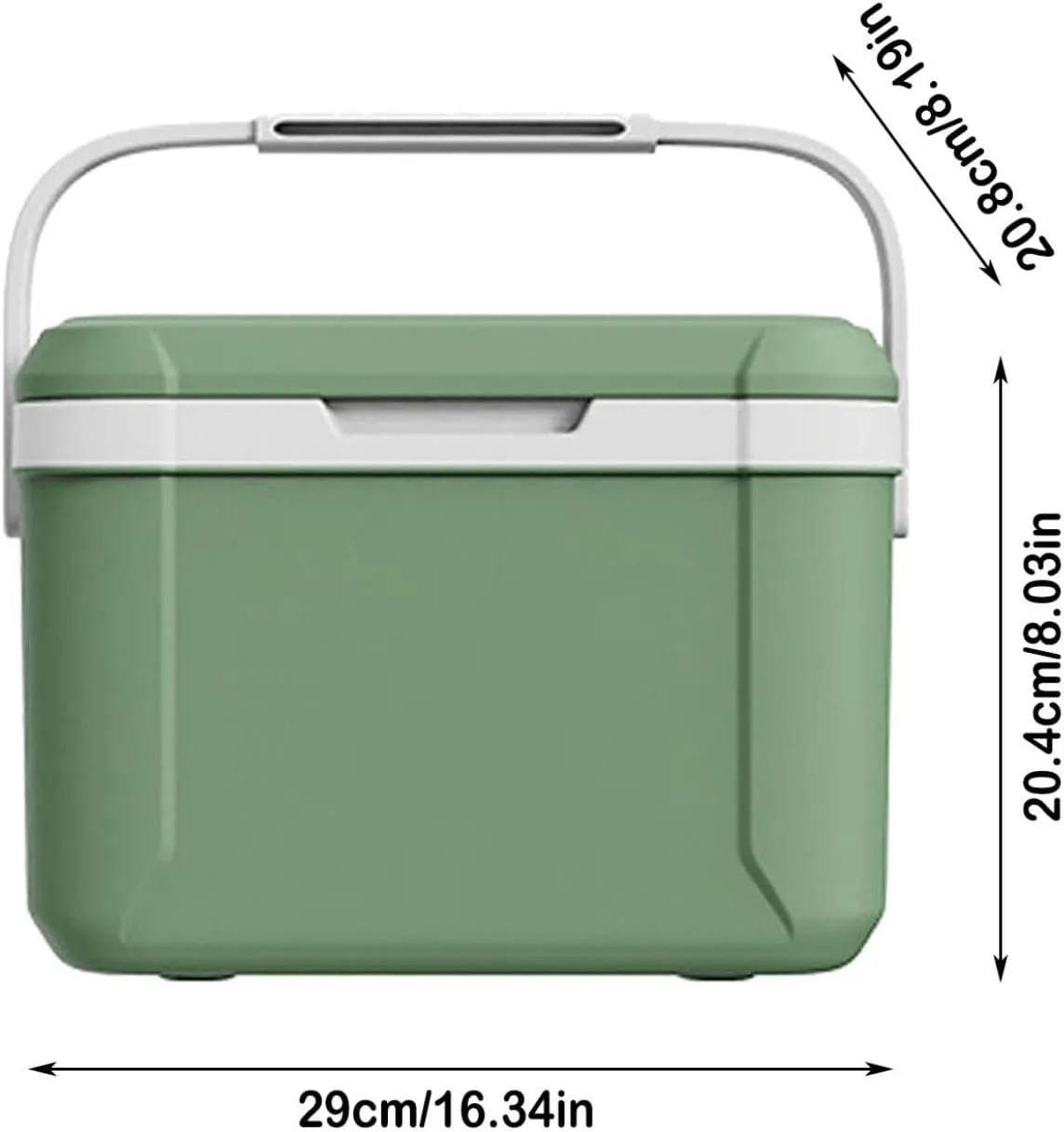 Keep Cool for 72 Hours Small Ice Chest Hard Food Storage for Beach Camping Sports reserve 300ML Mini Camping Cooler Cooler with Handle Portable Refrigerator 