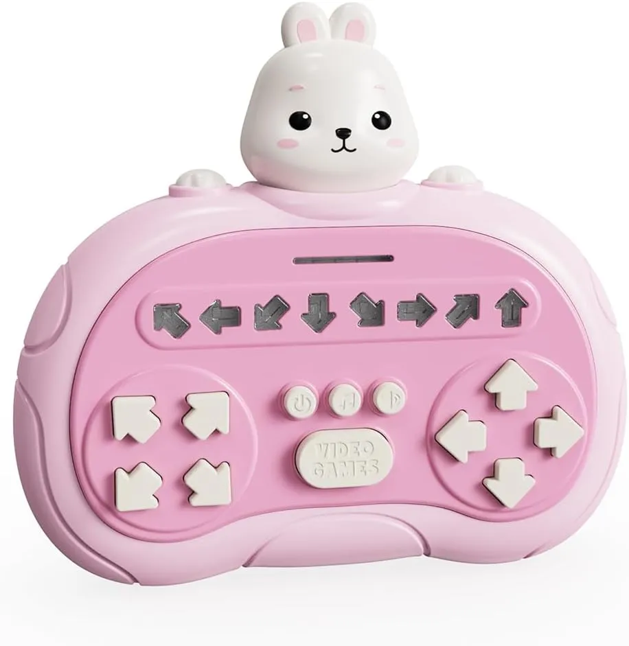 Kids 8-12, Memory Games Electronic Handheld Games Toys for Boys Girls (Pink) Fast Push Puzzle Game skeptical comminute sequester scanty basic cleverness for Kids Age 3-12,Sensory Toys for 
