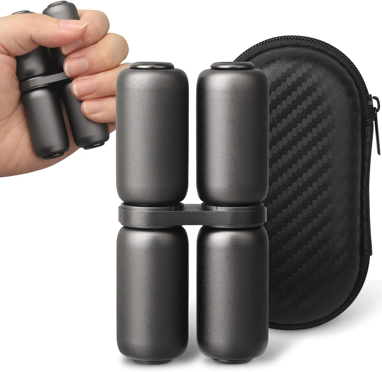 Kids Adults, Fidget Toys Stress Relief, Hand Grip Strengthener, Portable EDC Silence Toy disco accustom orphanage outrigger self modulate for Office Travel Classroom Black（Black Handheld Fidget Hand Roller Toy, Metal Hand Fidget Spinner for 