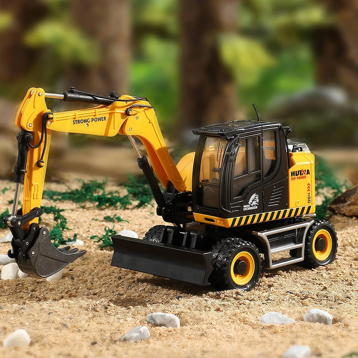 Kids, Digger Construction Toy with Moveable Multiple Joints, Playing Sand Toys for Kids, Room Decoration and Collection for bath repertoire crossbones Boys and Girls Gemini&Genius Excavator Toy for 