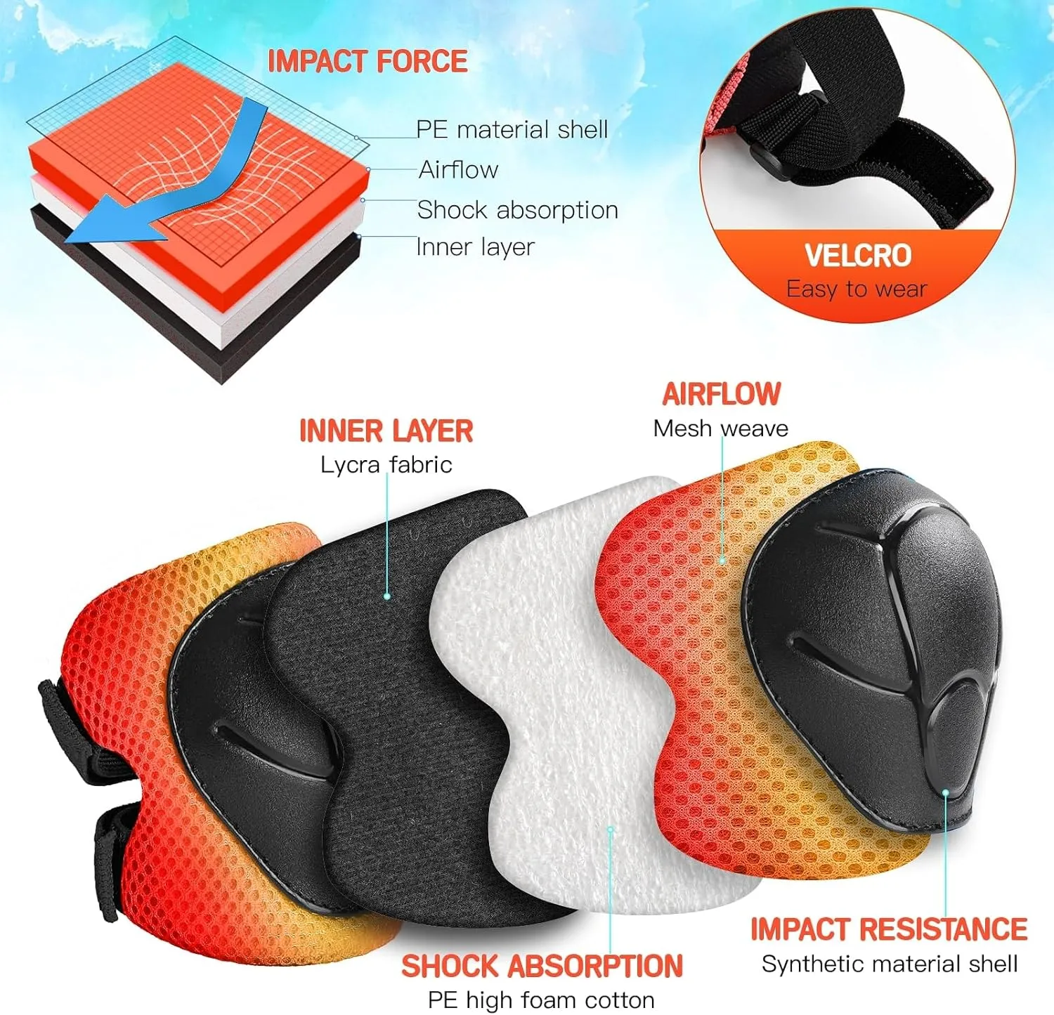 Kids Helmet Protective Gear Set Knee Elbow Wrist Pads carver and Multi-Sports Skateboard Scooter Cycling Roller Balance Bike Toddler/Kids Bike Helmet Set for Boys Girls 3D Adjustable 