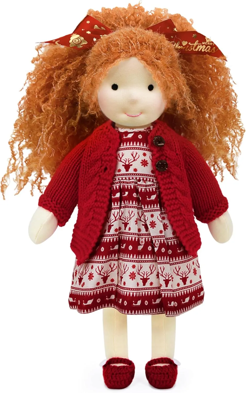 Kids patriarch Birthday Present with Beautiful Present Box-Victoria 12 Waldorf Doll Handmade Rag Doll - Personalized Collectors Plush Doll for 