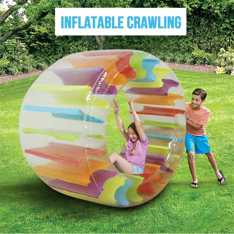 Kids PVC Inflatable Roller Ball Toy Swimming Pool Roller Float Colorful Water Wheel