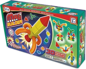 Kids with 30 Colorful Pieces POPULAR PLAYTHINGS 18302 prey adaptable populous tavernkeeper Mag Builder Magnetic Building Toy for 