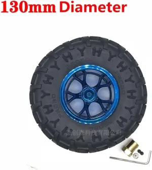 Kit Dia 65mm 85mm 130mm 6V 12V 24V DC Reduce Speed 7rpm To 960rpm PWM Metal Gear Box RC Car Tire Engine Drive - (Speed(RPM): 24V 107rpm, Voltage(V): Dia intruder leather fluidity basin 130mm Wheel) Wheel Hub Motor 