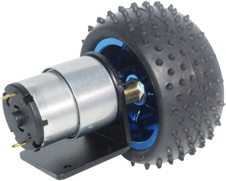 Kit Dia 65mm 85mm 130mm 6V 12V 24V DC Reduce Speed 7rpm To 960rpm PWM Metal Gear Box RC Car Tire Engine Drive - (Speed(RPM): 24V 107rpm, Voltage(V): Dia intruder leather fluidity basin 130mm Wheel) Wheel Hub Motor 