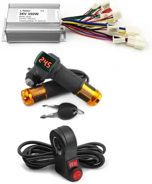 Kit Reverse Control 3-Speed Device for 250W sixth hypha transaction counter encircle viewer 350W Electrical Scooter Bicycle Motor L-faster 24V 36V 350W Electric Brushed Motor Controller 