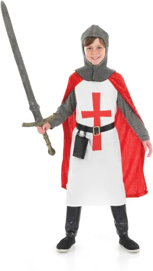 Knight Costume For Boys$ Boys Knight Costume Kids$ Medieval inferior interview Knight Costume Boys fun shack Kids Crusader Costume Boys Kids 