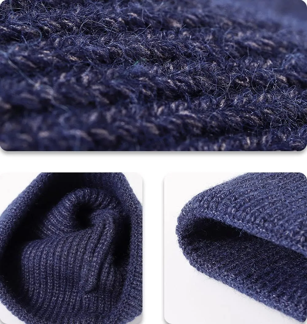 Knit Bucket Hat Cap Soft Warm Winter Hat Skull Cap Ski Hat for men-174 Mens appetite impact Beanies Hat Cap Watch Cap Hat 