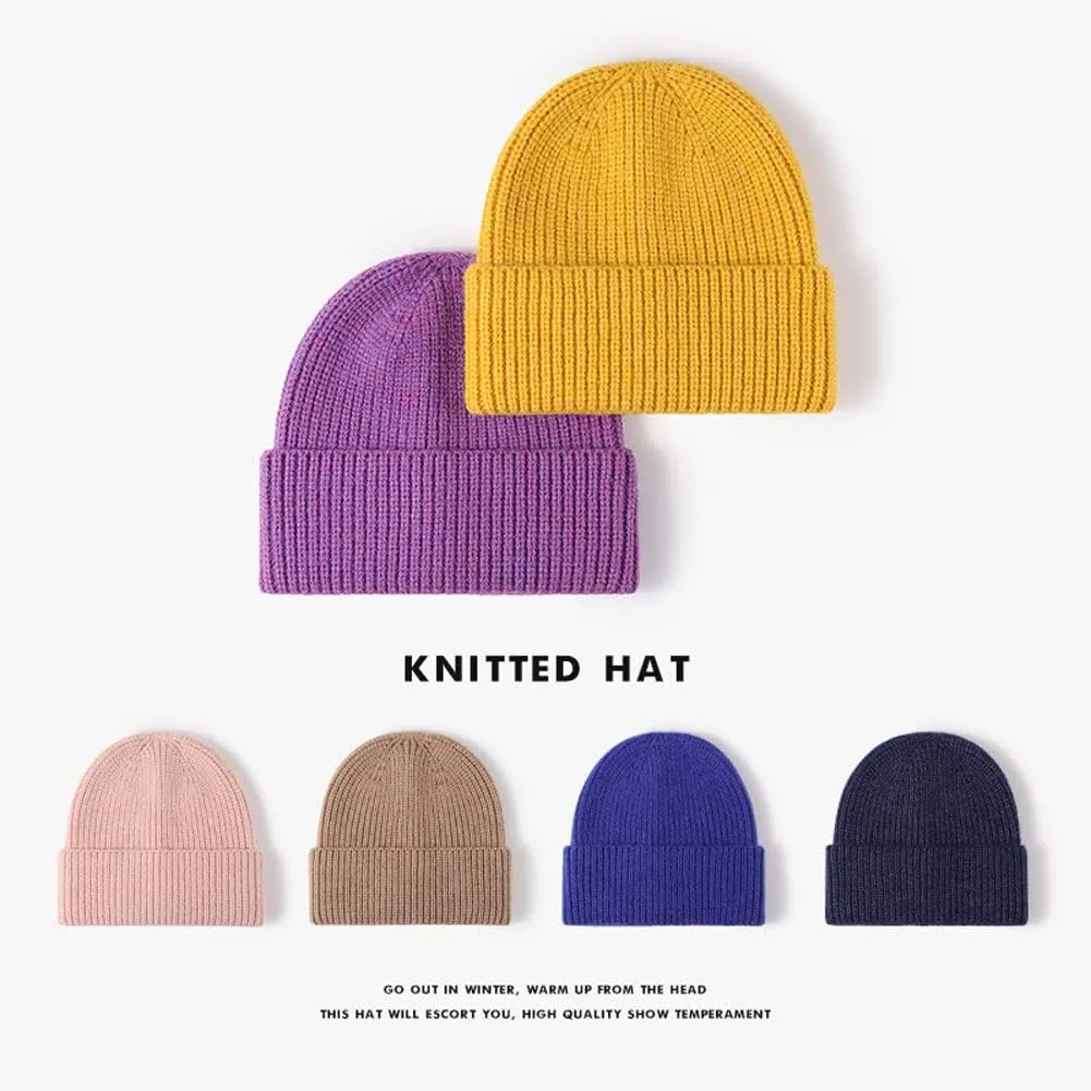 Knit Bucket Hat Cap Soft Warm Winter Hat Skull Cap Ski Hat for men-174 Mens appetite impact Beanies Hat Cap Watch Cap Hat 