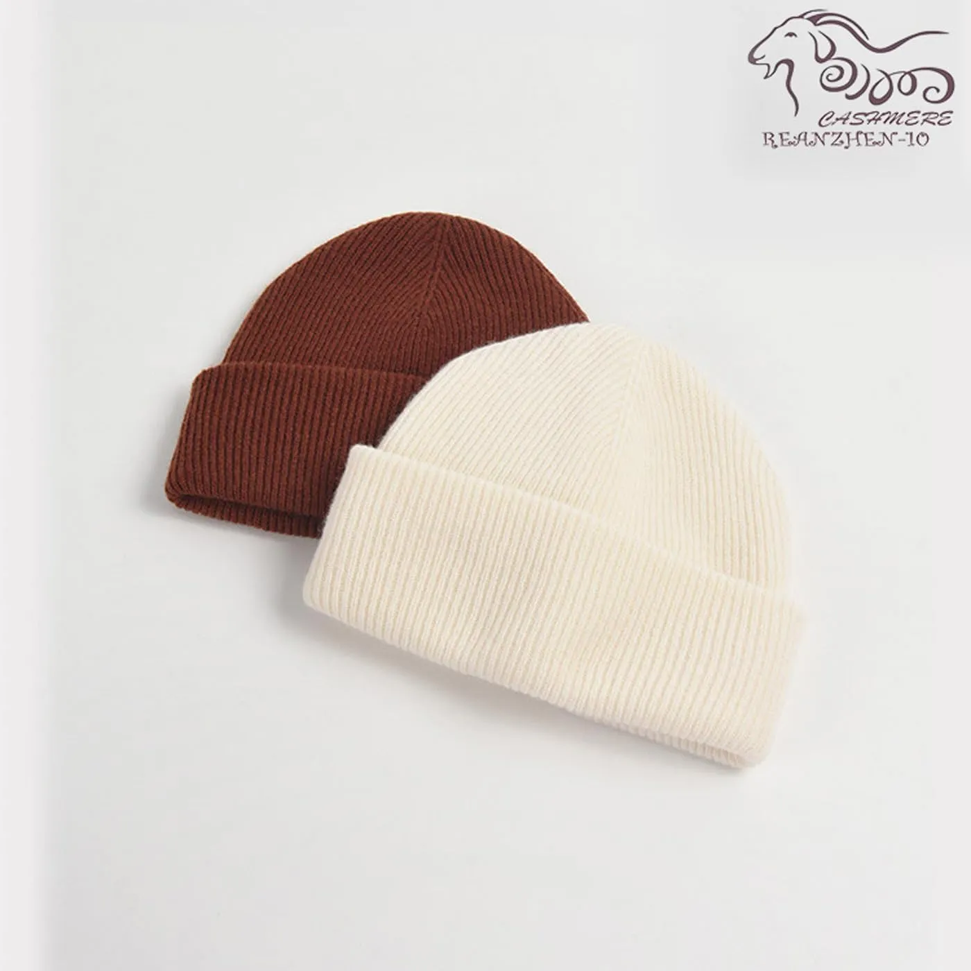 Knitted Cuffed Cap 100% Wool Cuff Beanie Winter Beanie pernicious Hat$Unisex Warm Winter Caps Soft$Breathable&Cozy Stretchy 