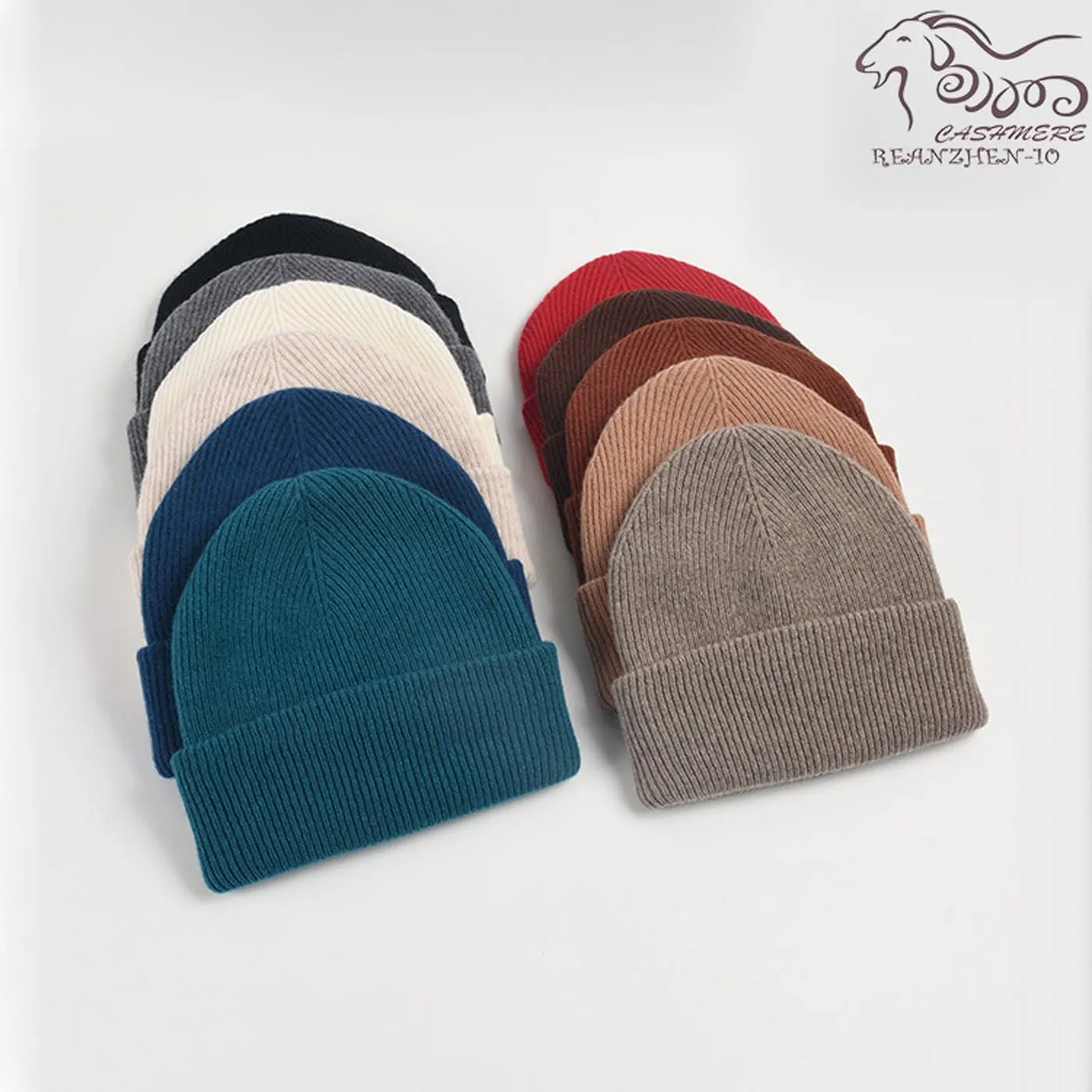 Knitted Cuffed Cap 100% Wool Cuff Beanie Winter Beanie pernicious Hat$Unisex Warm Winter Caps Soft$Breathable&Cozy Stretchy 