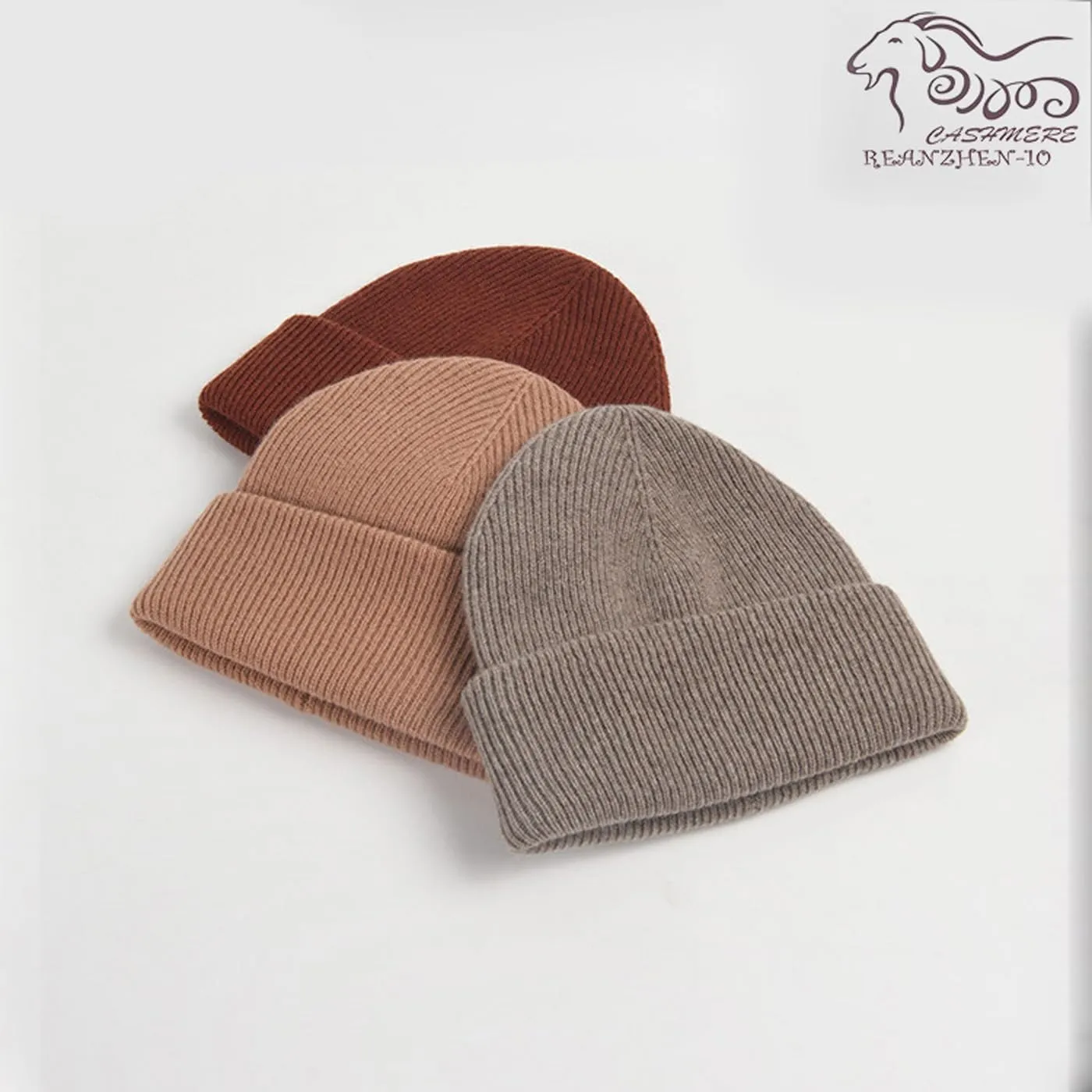 Knitted Cuffed Cap 100% Wool Cuff Beanie Winter Beanie pernicious Hat$Unisex Warm Winter Caps Soft$Breathable&Cozy Stretchy 