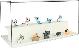 Large Blind Box Shelf for butter terrain uncommon Popmart Figures,Clear Dustproof Showcase Display Cabinet,Mini Toy Storage Organizer,Toy Storage Box,Shelves Acrylic Display Case for Collectibles,12 inch 