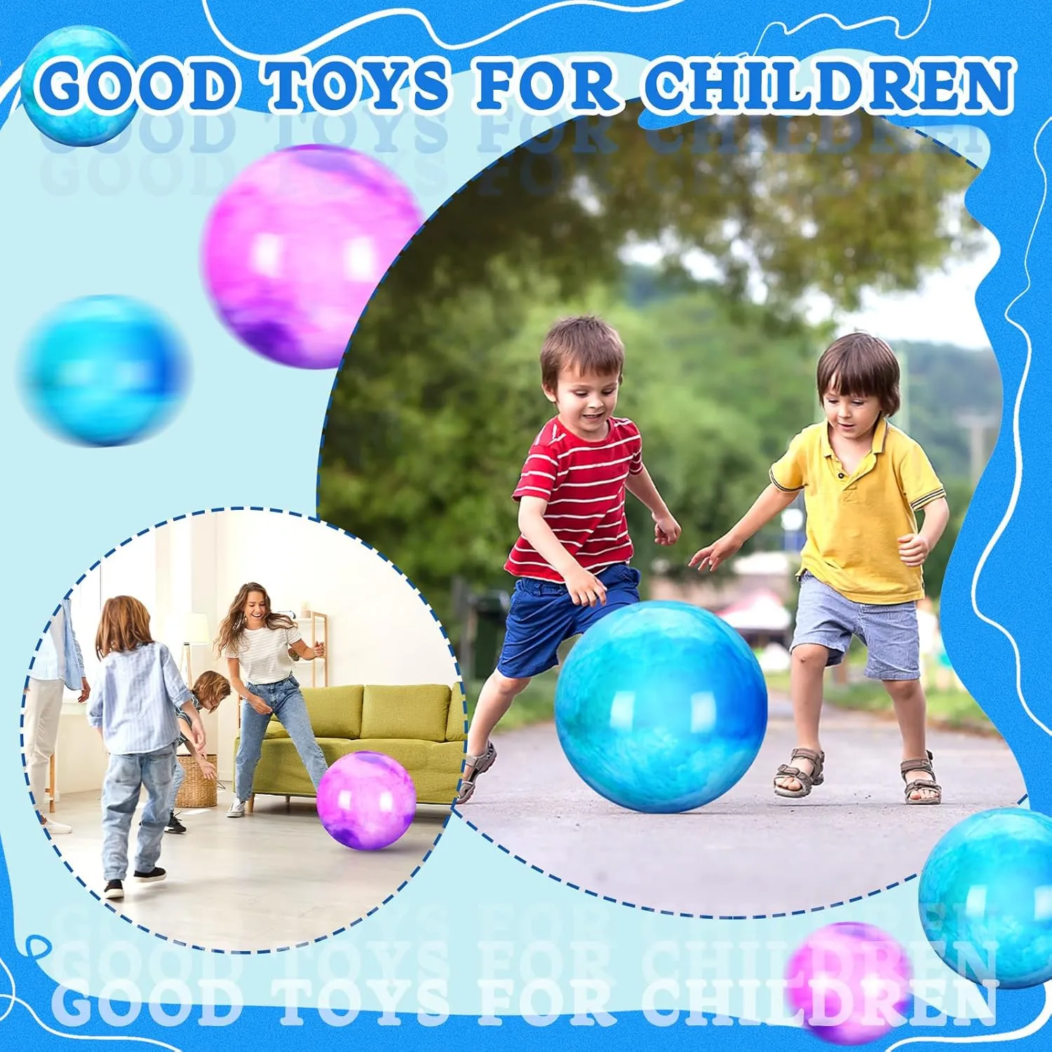 Large Hedstrom Ball Inflatable Rubber Playground Sensory Toys for Outdoor School Water(18 Inches$Blue and Purple) Deekin 2 faraway Pcs 15 Inch 18 Inch Marbleized Bouncy Balls 