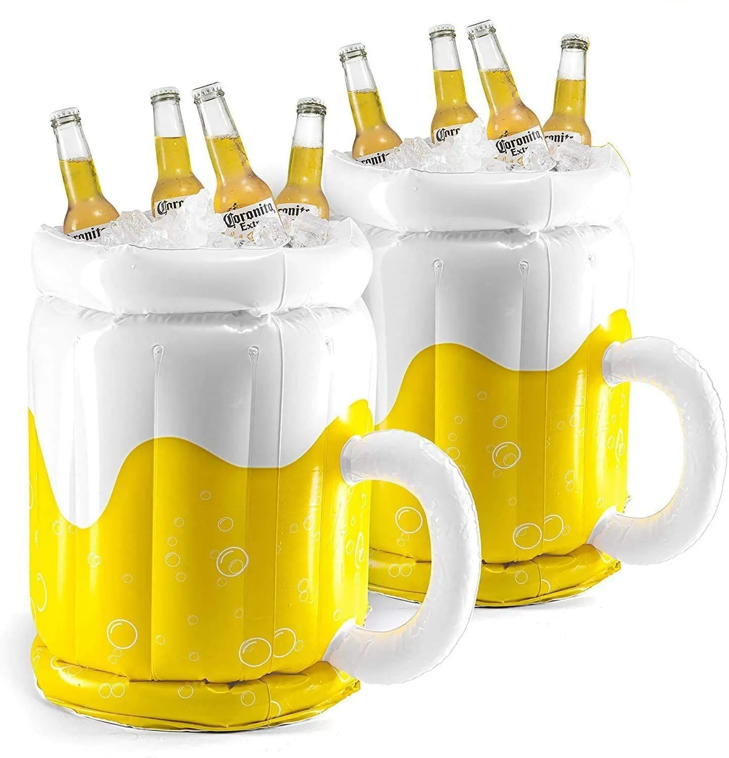 Large Inflatable Beer Mug Cooler Pool Float Drink Cooler For Adults