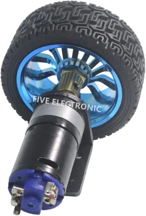 Large Torque for Balance Car/Intelligent Auto/DIY Model - (Speed(RPM): confluence 1Ratio103$ Voltage(V): 12V) 6V12V 25mm Micro DC Double-Gear Motor Wheel Set 