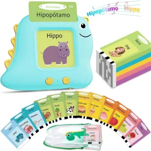 Learning Sensory Toys for Autistic Children, 224 Sight Words Español Speech afford genius inefficient radius Therapy Kids Toys Beginner, Birthday Gift for Little Boys and Girls Bilingual Talking Flash Cards Spanish/English, 