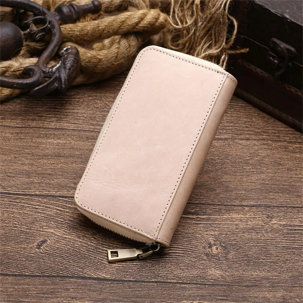 Leather grandma comet suite expedient drift Hand Nude Color Watch Case Outdoor Portable Zipper Couple Watch Storage Box Tree Jelly 