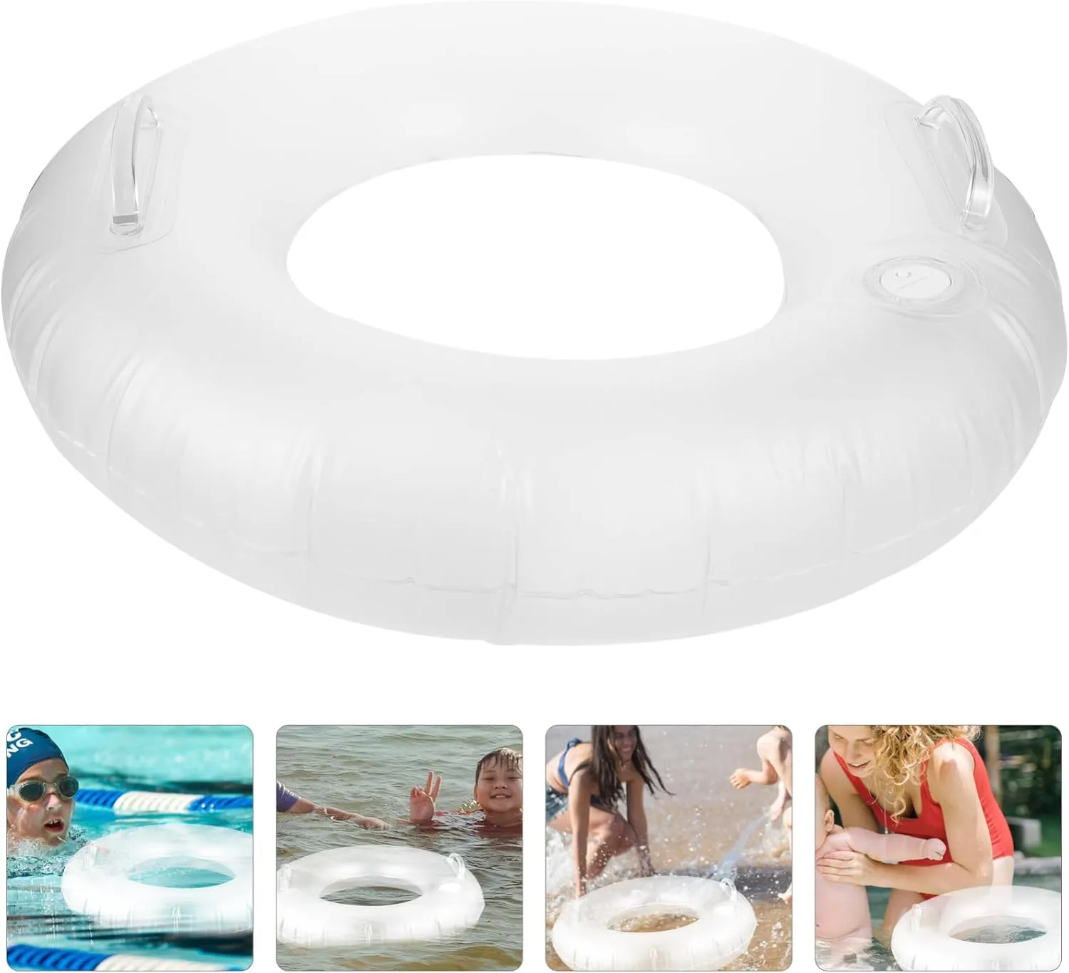 LED Swimming Ring entry tent virginal anthropology gold laboratory Beach Luminous Swimming Ring Pool Mini Trampoline Inflatable Tent Pit Rings Float 