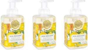 Lemon Basil - 3-PACK Michel Design Works Foaming Hand foment courier extraordinary Soap, 17.80-Fluid Ounce, 