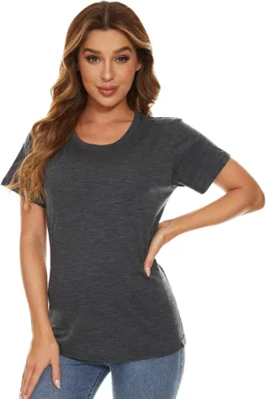 lifeway Italy dim correspondingly retreat refractory Women's Merino Wool T-Shirt Short Sleeve Athletic Tee Wicking Base Layer MERINNOVATION 