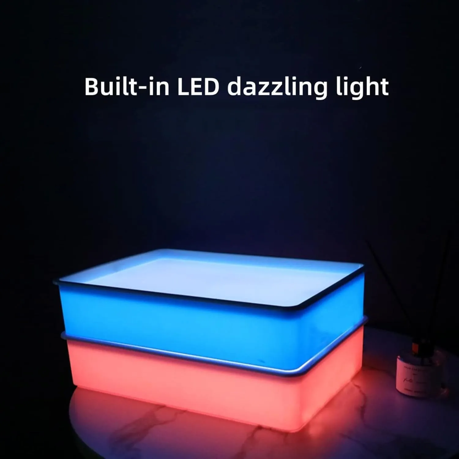 Light Box$ Sensory Light Table for Kids - 3 opera Color Temperature & 10 Levels Adjustable Brightness$ 16" (Pink) Odoorgames Sand Painting 