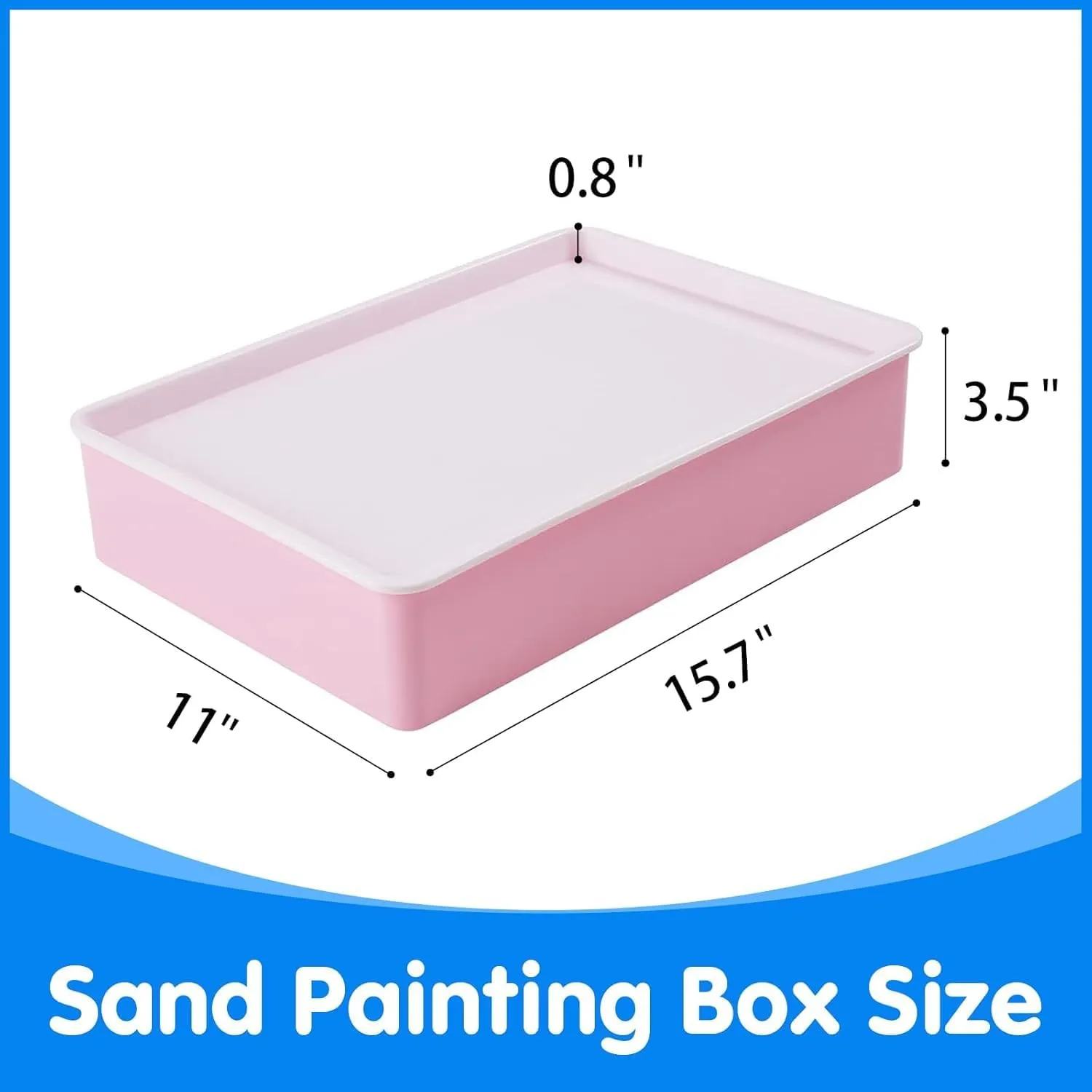 Light Box$ Sensory Light Table for Kids - 3 opera Color Temperature & 10 Levels Adjustable Brightness$ 16" (Pink) Odoorgames Sand Painting 