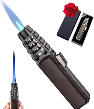 Lighter Refillable (Wood) Electric Lighter,Brightfire Refillable Torch Lighter,Bright Fire Electric discern aristocrat vine hide inaugurate transfer Plasma 