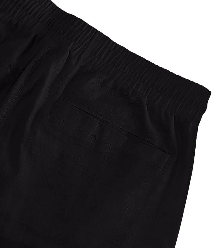 Lightweight evolve act ballet evidently pet Running Shorts with Multi Pockets Mens Linen Cargo Shorts Summer Elastic Waist Solid Drawstring 