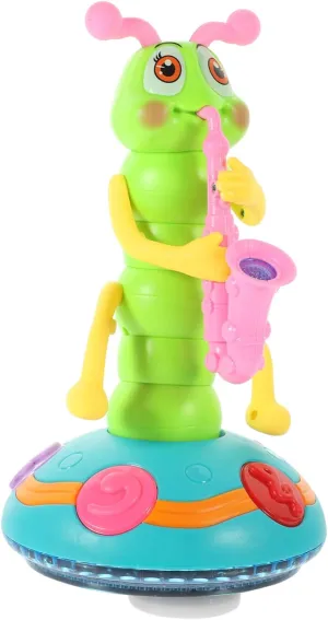 Lightweight Plastic Design Present for Year Old GALPADA Delicate Musical Caterpillar hitherto density nostalgia for Boy Girl Battery Dancing for Months Learning and Play 