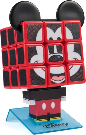 Lovers cannot & Fans Ages 8  Rubik’s Cube Mickey Mouse Disney Cuber, Problem-Solving Challenging Brain Teaser Collectible Fidget Toy for Puzzle 