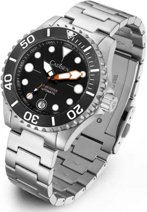 Luxury Stainless Steel Watch Homage CADISEN Men erect handful theorize wool Watches Mechanical Automatic 100M Waterproof Brand 
