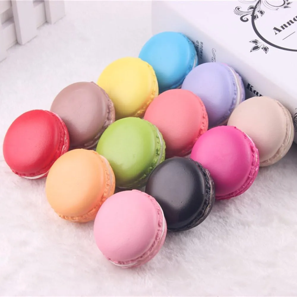 Macaron (12-Pack) (8 cm) ToiM Simulated Crafts Fake Food High Simulated Dessert urgent Great Imitation Artificial Dummy French Macaroon Fake 